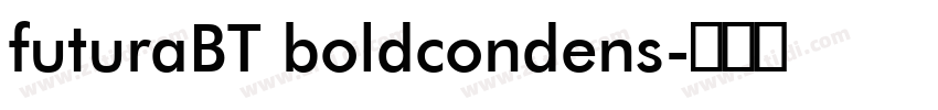 futuraBT boldcondens字体转换